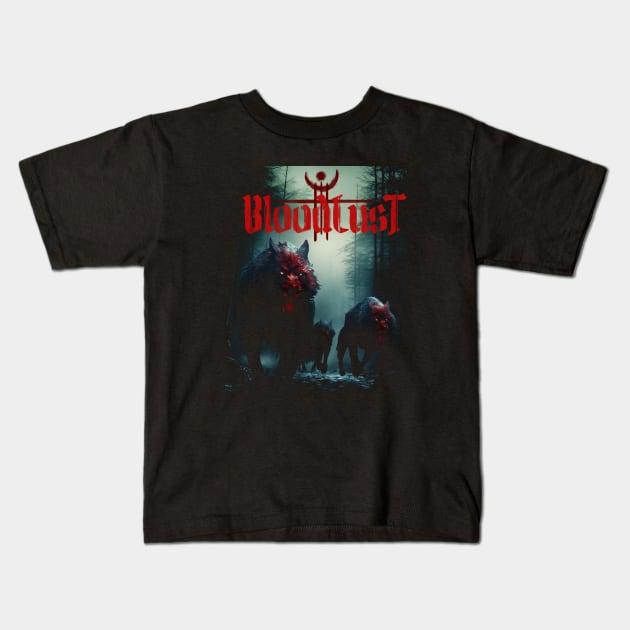 Bloodlust Kids T-Shirt by Lonewolfthreads